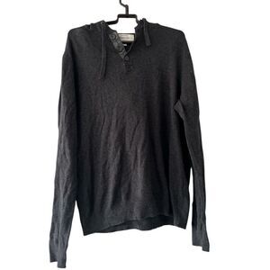 Hawker Rye Cotton Cashmere Gray Hoodie Sweater size M